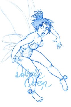 Canvaspaintings:  Fairy, Print From An Original Drawing By Nathalie Ortega. By Nathalieortega