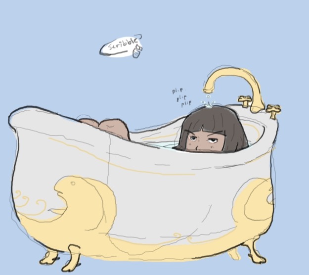 this scene was pretty hilarious. Er, the scene that lead to me drawing this, that