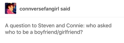 Steven: Either Way, We Both Confessed Our Feelings For Each Other Immediately After And Then We Started