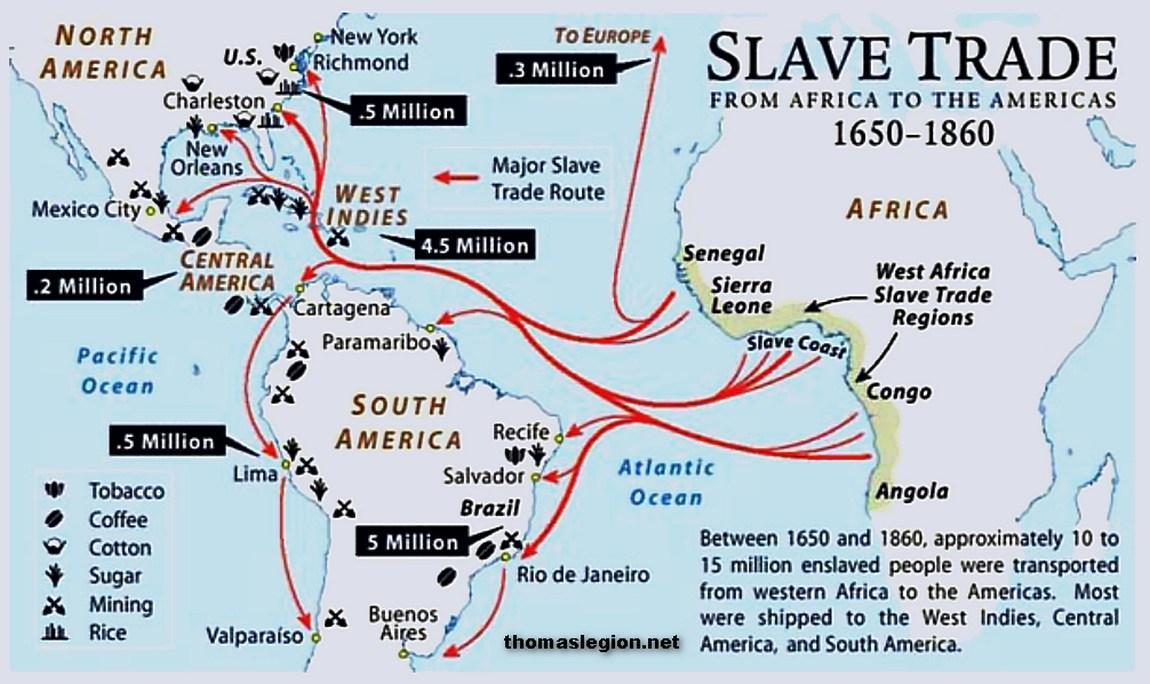 The African Slave Trade 1650 1860 Maps On The Web