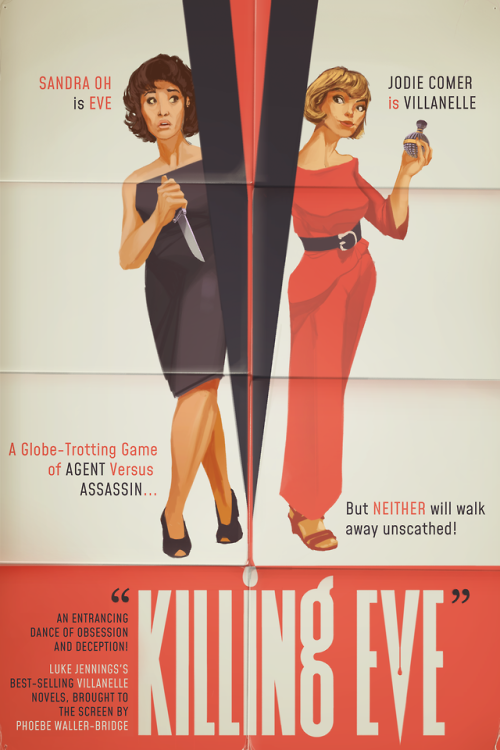 ame-gosh:Killing Eve, but as a 1960s thriller.Fun little personal project!edit- I’m no longer offeri