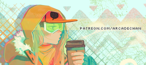 new illustration up on patreon !! had a poll for a winterized version of a character, so we did a li