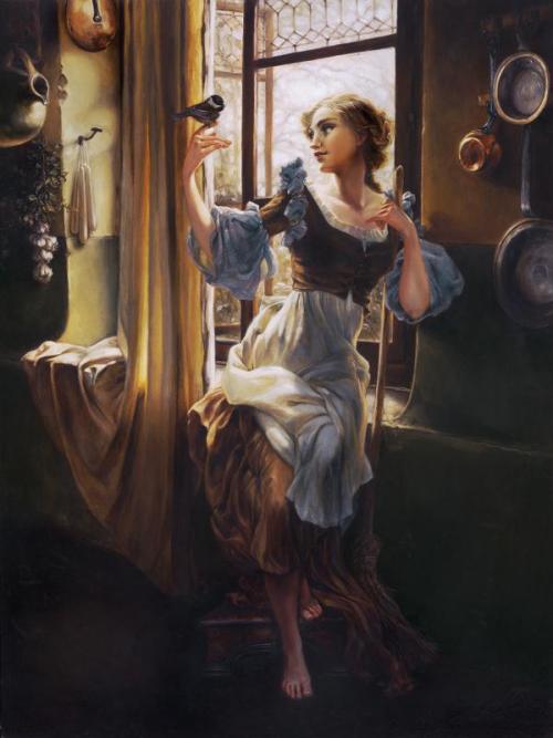 geeksngamers: Disney Princess Oil Paintings - by Heather Theurer 