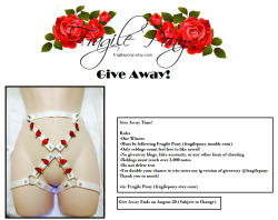 godshideouscreation: fragilepony:  Fragile Pony Give Away Time! Only One Winner Must be following fragilepony (fragilepony.tumblr.com) Only Reblogs Count no spamming or give away blogs Must reach 3,000 notes DO NOT DELETE TEXT! *For another chance to