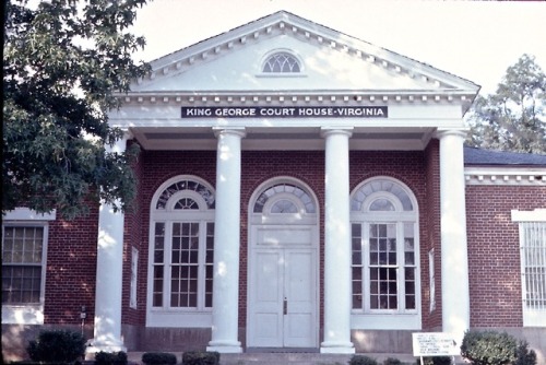King George Courthouse, King George County, ole Virginny, 1972.