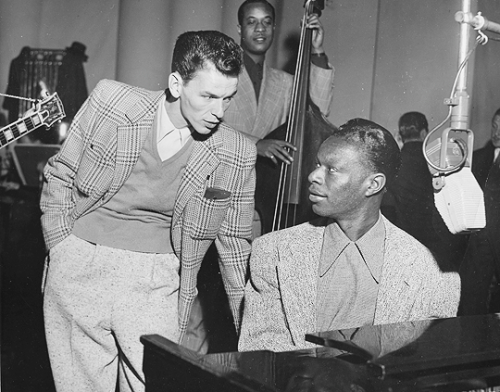 francisalbertsinatra:  Frank Sinatra and Nat King Cole over the years