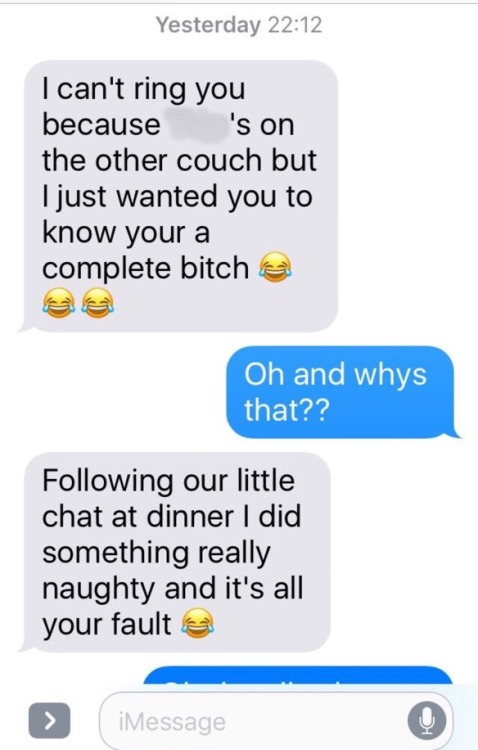 happyhusband40: More texting between my wife and her friend got to tell you I’m so excited about her