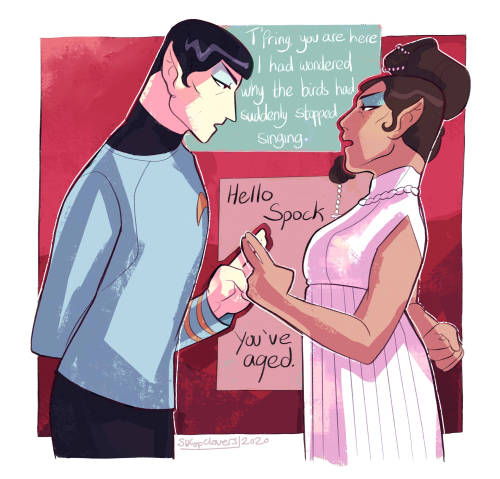 sixofclovers:T’Pring and Spock but they’re