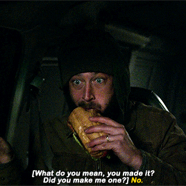 wynonasrider: #AND YOU CALL YOURSELF HIS FRIEND DAVID #SHARE YOUR SANDWICH DAVID