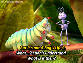 cumberbangers:abbyzombocalypse:ruinedchildhood:A Bugs Life 2 blooper Toy Story 2 (1999)There needs t