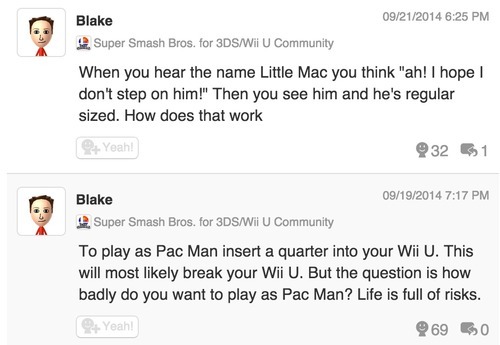 XXX Blake from MiiVerse is the gift that keeps photo