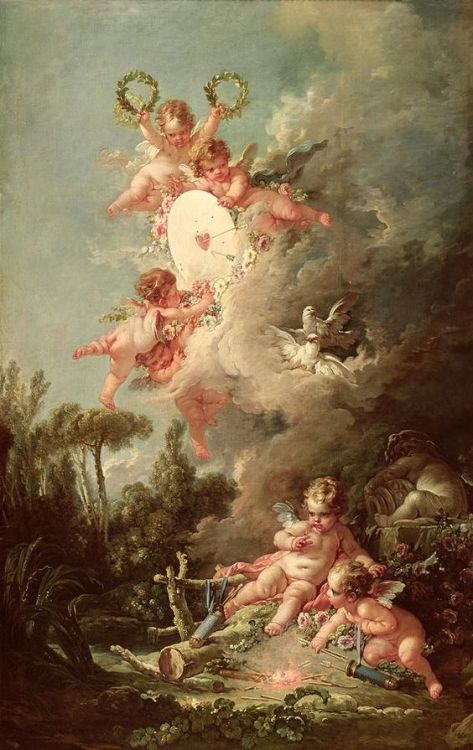 Cupid’s Target, from ‘Les Amours des Dieux’ (1758), by François Boucher