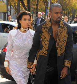 metaphoric-jizm:  kimkanyekimye:  KIMYE  Fire Lord Ye and Water Tribe Princess Kim  That coat is incredible, though!