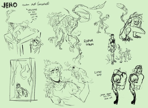 Wip Work For Jeno, My Raptor Necromancer Story In The Mediterranean Islands