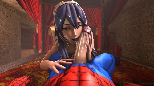 Lucina loves Spider-Man’s cum