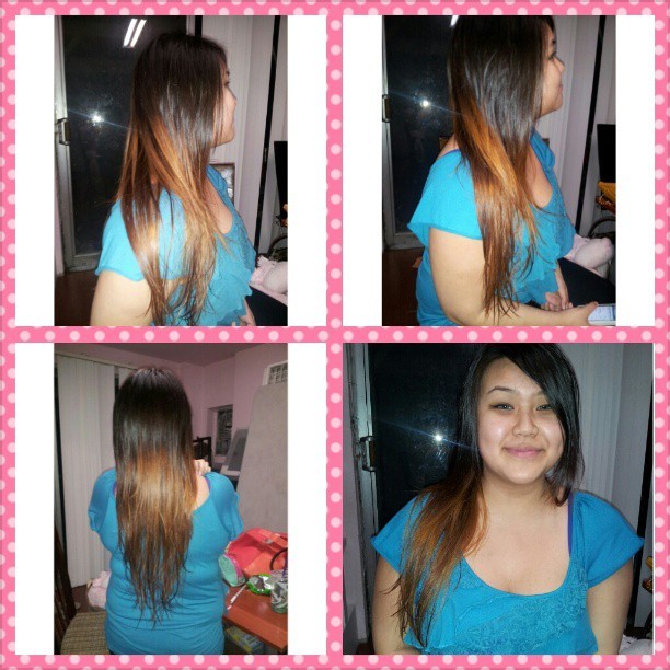 Thanks for being my client sis! First time doing ombre!