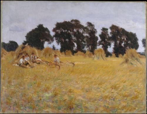 John Singer Sargent (American; 1856–1925)Reapers Resting in a Wheat Field Oil on canvas, 1885 The Me