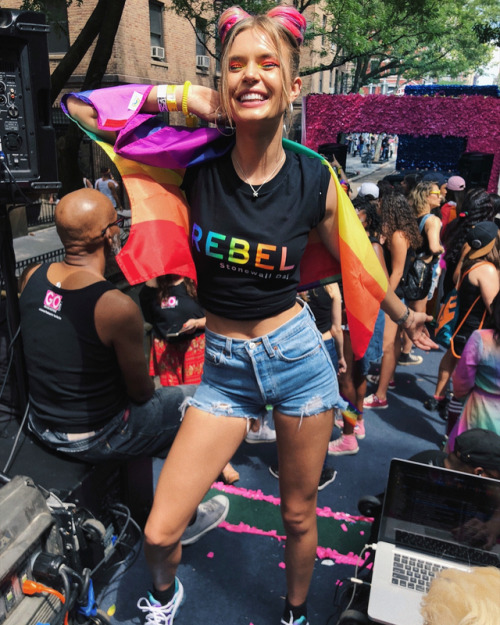 So much love! ️‍ thank you @gomagazineny for having me join your float ❤️ #nycpride #loveislove