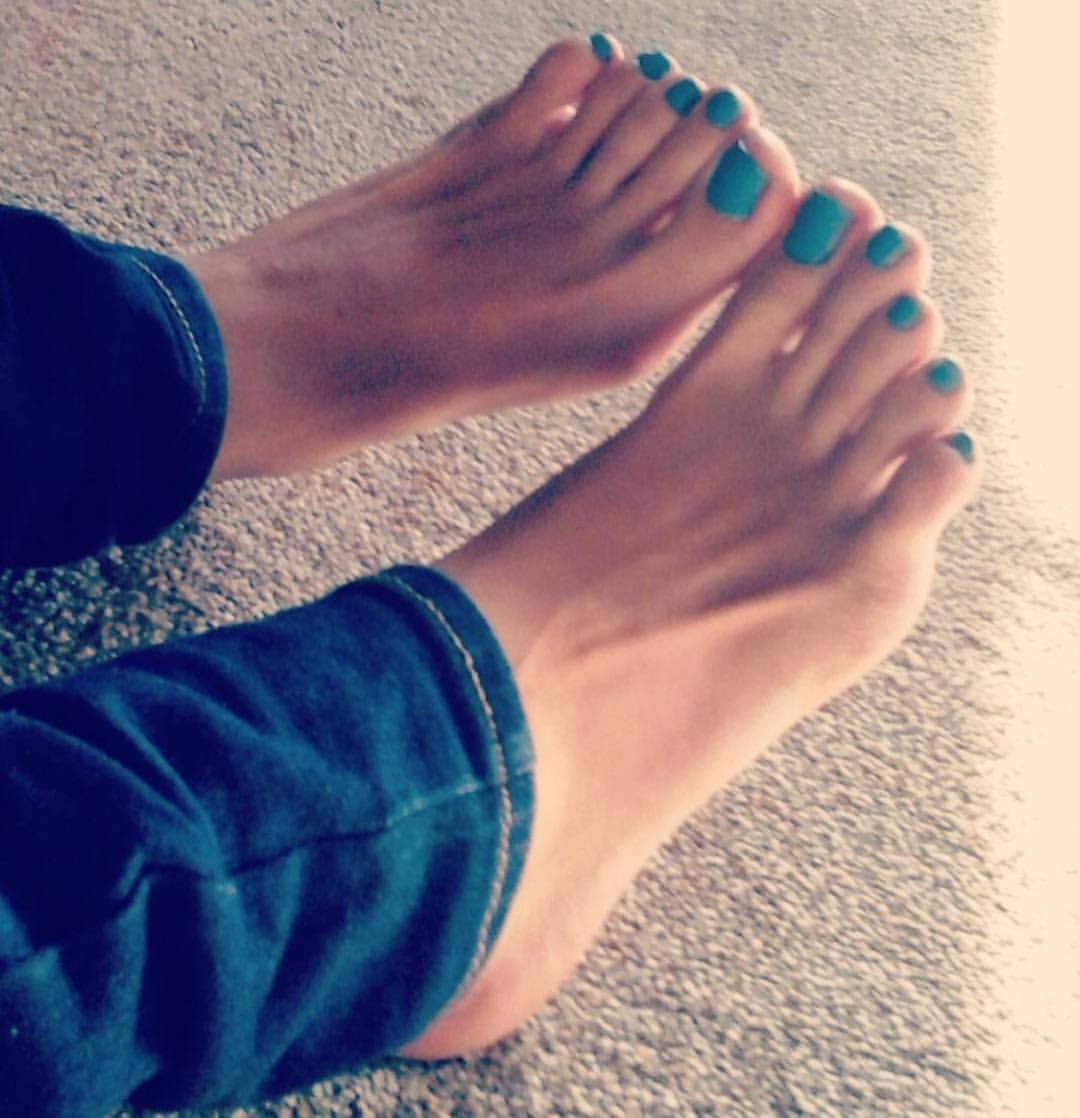 Perfectfeetforyou Follow Yosstoes Silky Soft Feet Pretty Long Toes Blue Polish Perfect