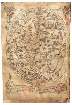 Honorius Augustodunensis &ldquo;Imago mundi&rdquo;. 12th century world map