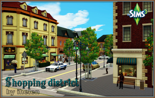 Shopping district by ihelenLot 60*60No CCDownload at ihelensims site