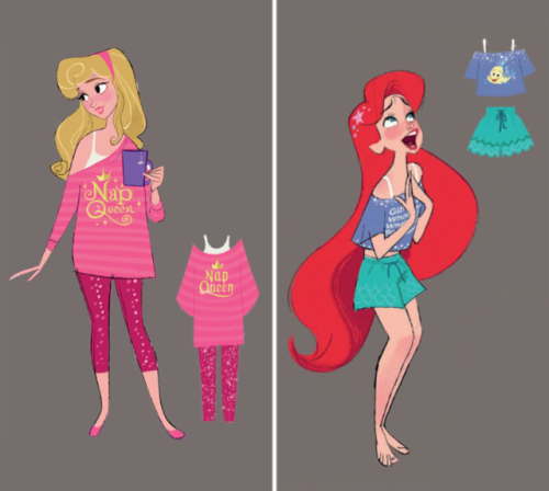 The Princesses from Ralph Breaks the Internet.Character designs by Ami Thompson and costume designs 