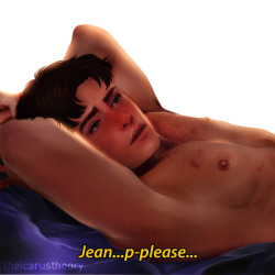 something about bondage and jean gettin off on top of marco and then finishing him off, nearly chokin on his fat dick, when he whines. blame twitter.nsfw   actual dick in the nsfw blog wew how’s everyone’s new years eve so far