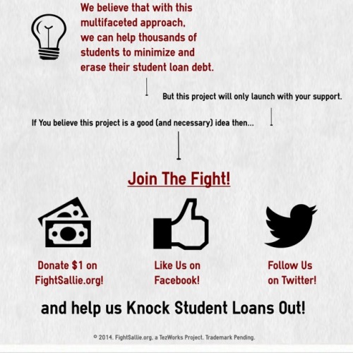 fightsallie:A simple project that will help thousands of students to get out of debt & purchase 