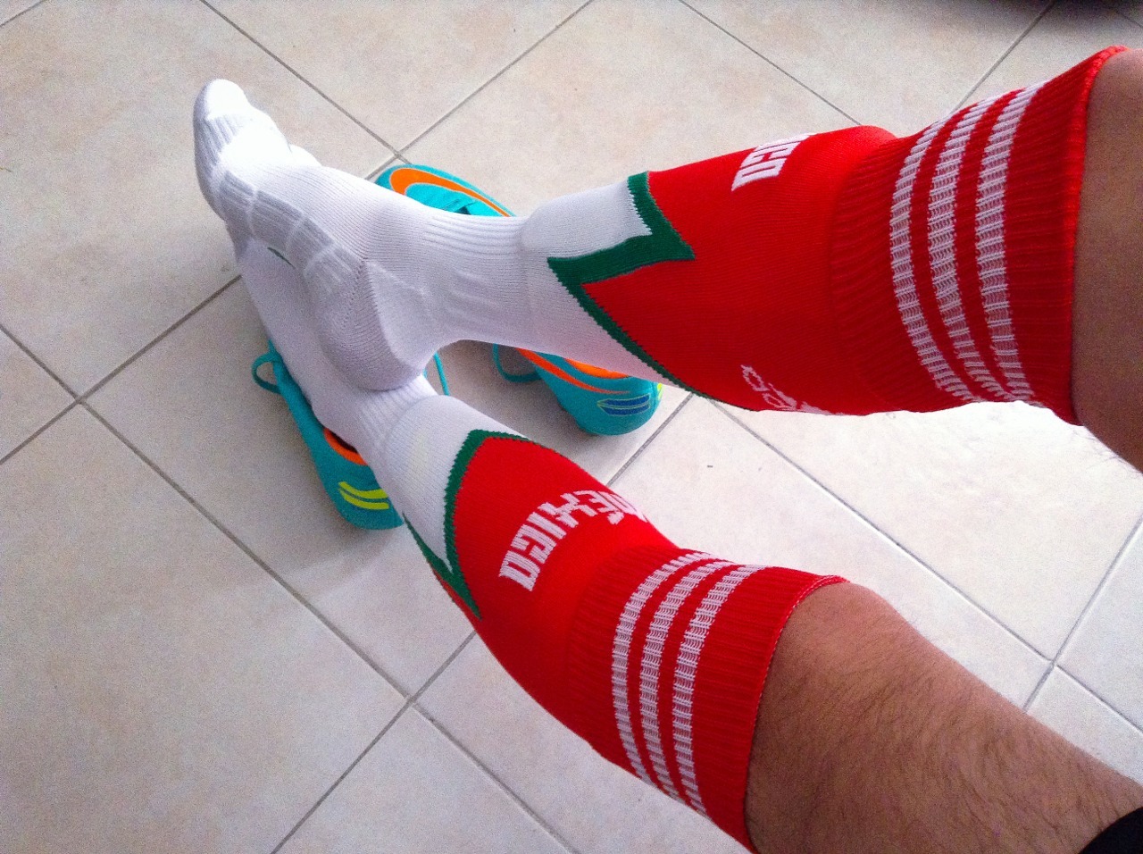 footballsocksmx:  Starting the World Cup with a brand new pair of awesome soccer