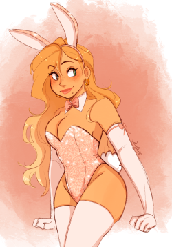 ohhoneypls:pink bunny nessa 🐰💕