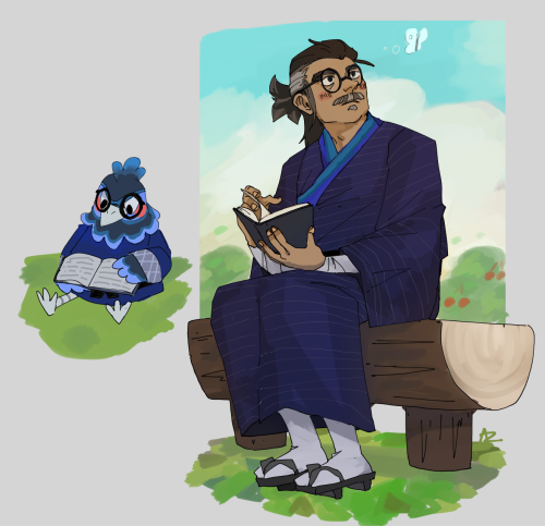 Two birds from Animal Crossing: Ken and Sparro!