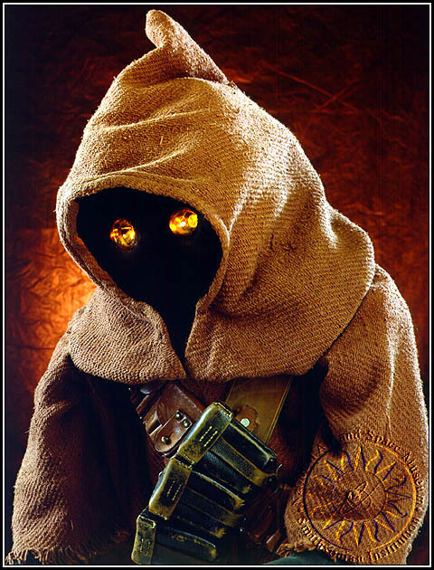 My dog is a Jawa! So that’s what they look like beneath those cloaks!