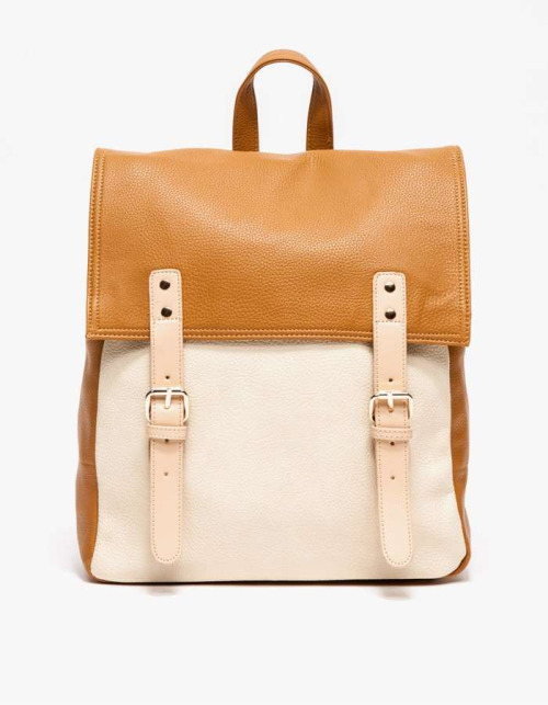 High Heels Blog wantering-blog: Two-Tone Minimal  Rockland Backpack via Tumblr