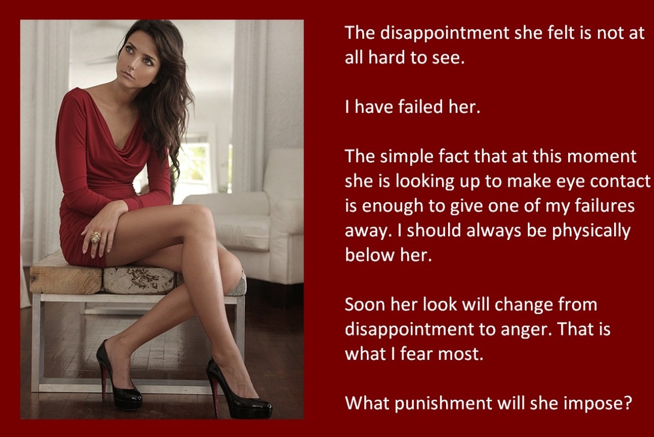 The disappointment she felt is not at all hard to see.I have failed her.The simple