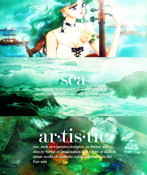 wateredmist:Sailor Moon Dictionary Series - Neptune