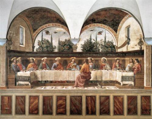 Last Supper, 1486, Domenico GhirlandaioMedium: frescowww.wikiart.org/en/domenico-ghirlandaio