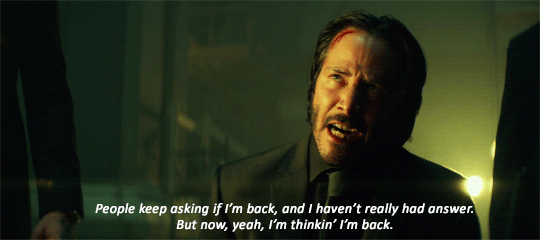 keanucharlie:  You stabbed the devil in the back and forced him back into the life
