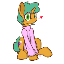 ask-glittershell:  dottieverse:  Drew that one pon from that one blog super proud of this!  (The best time to wear a pink sweater… is all the tiiiime!)  &lt;3