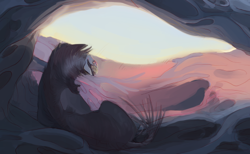 deadwooddross:  have some art i never posted fullsizeAlanna chillin in some overgrown wasteland