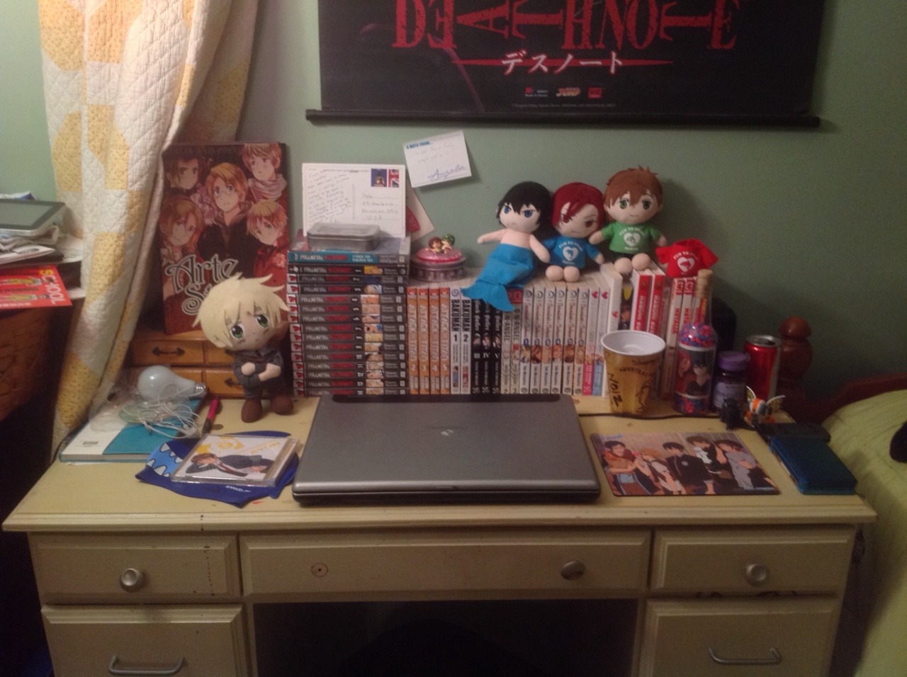 sleepingtsundere:  Not pictured; my sister’s side/disaster area, my sister.  I