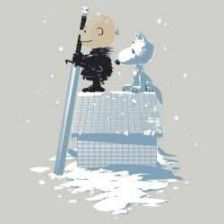 soundonsight:  Game of Thrones Charlie Brown and Snoopy Poster