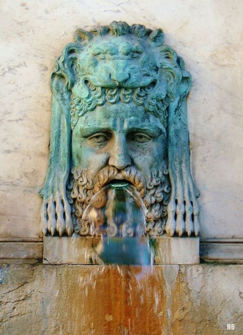 hadrian6:  Detail : Fountain - Head of Hercules porn pictures