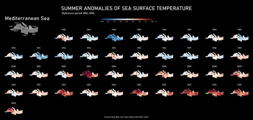 mapsontheweb: The Mediterranean region is warming 20% faster than the global average, a climate chan