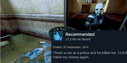 perenmoes-deactivated20221107: Half life 2 + Helpful Customer Reviews