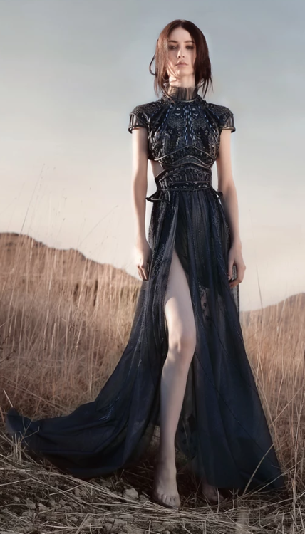 celinamarniss:Gowns for Aava Arek HASSIDRISS ‘Burning Shadows’ Collection, Fall/Winter 2019