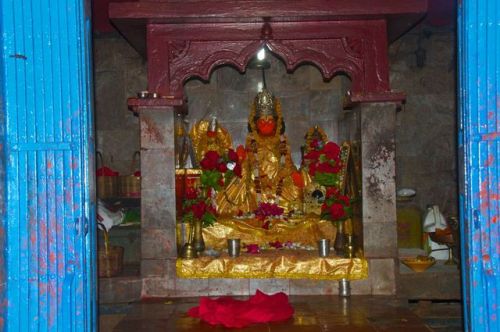 Deities inside Sita temple at Janakpur, Nepal