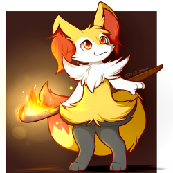 fridayflareon: accelldraws: fire staff! Hey y’all! I made an art blog to throw all the non-Friday art that gets generated! (previously it would just be posted to my twitter)  :D