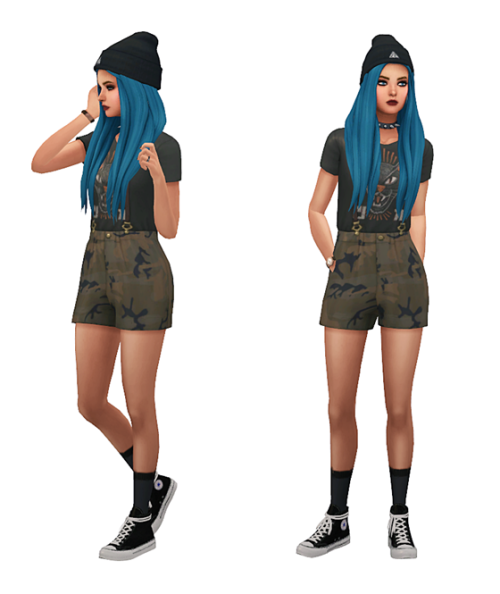 thekims4: TS3 to TS4 Conversion Outfits Lookbook Default Skin @magicbats / Hair @simmister 