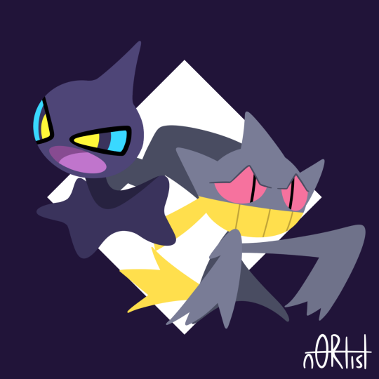 n0rtist:Drew the gen 3 ghosts this time (and Dusknoir).