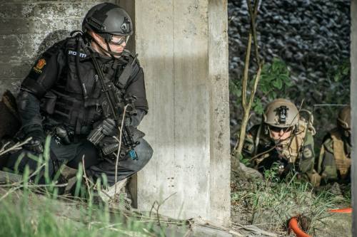 Porn photo militaryarmament:  Norwegian police and soldiers